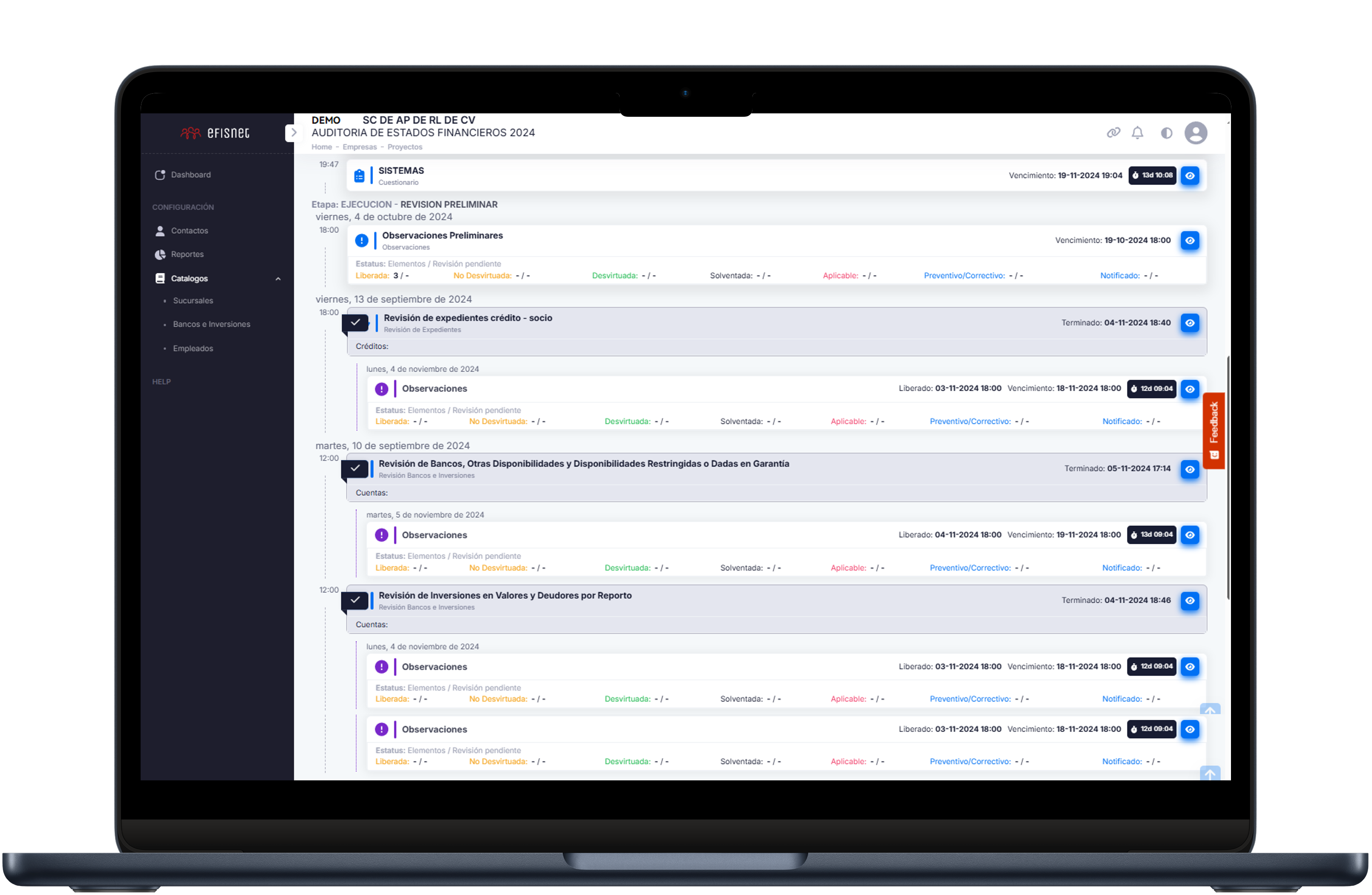 Laptop con la app {appName}